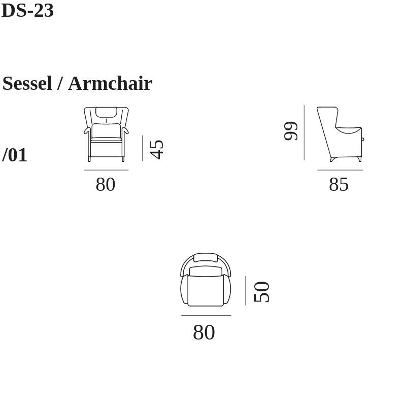 De Sede DS-23 fauteuil