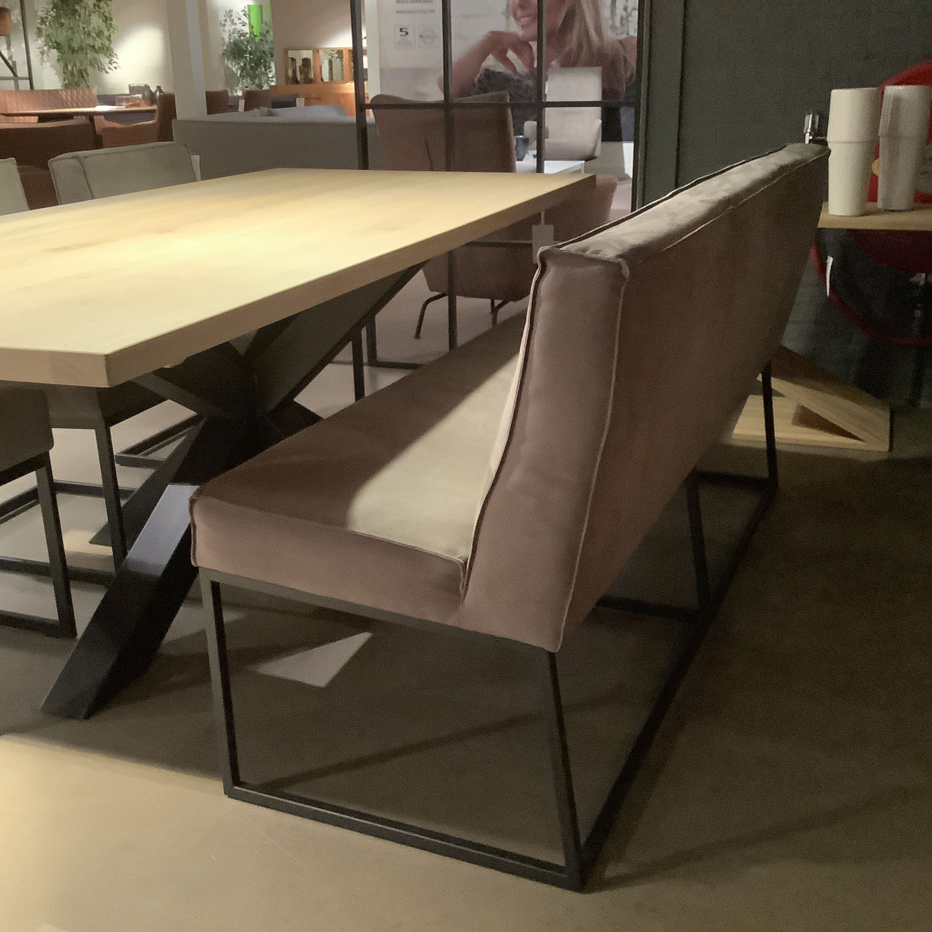 Het Anker meubelen Zara eetkamerstoel (set van 3) met 3-zitsbank