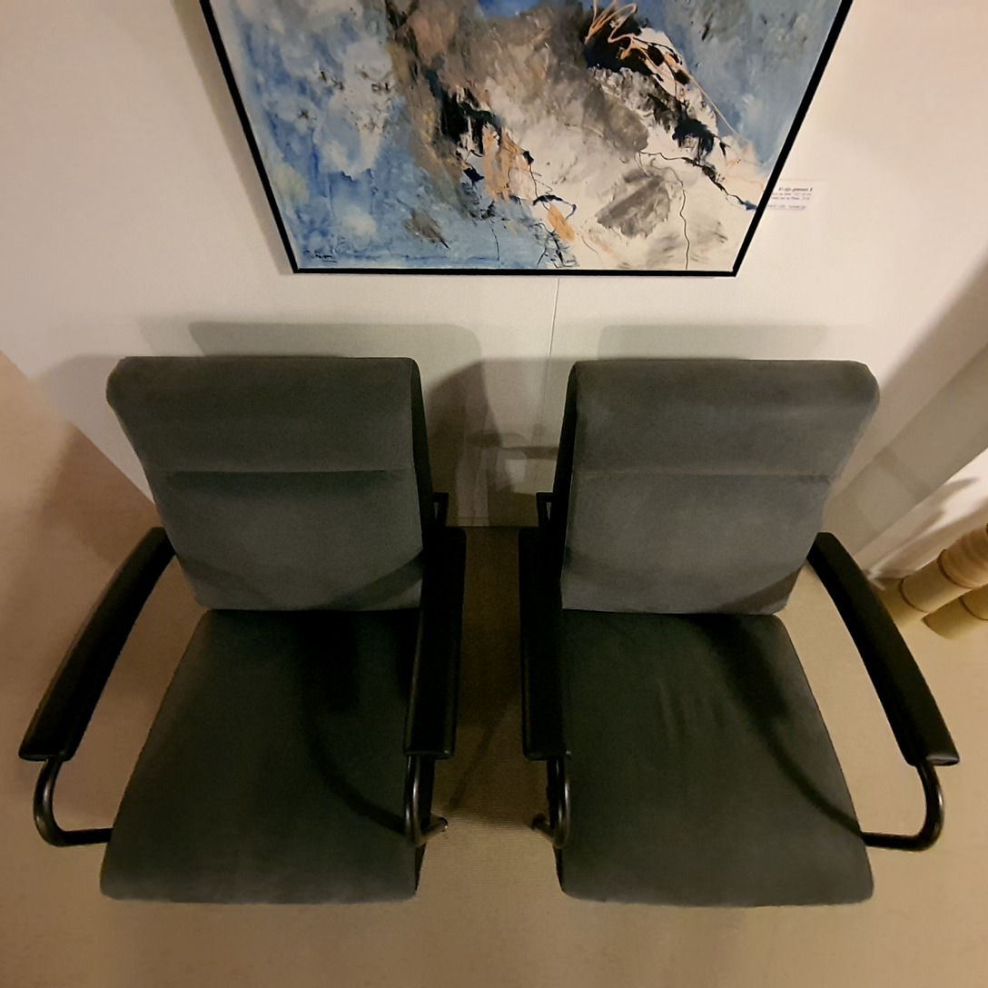 Leolux Scylla fauteuil (set van 2) - Zijaanzicht links